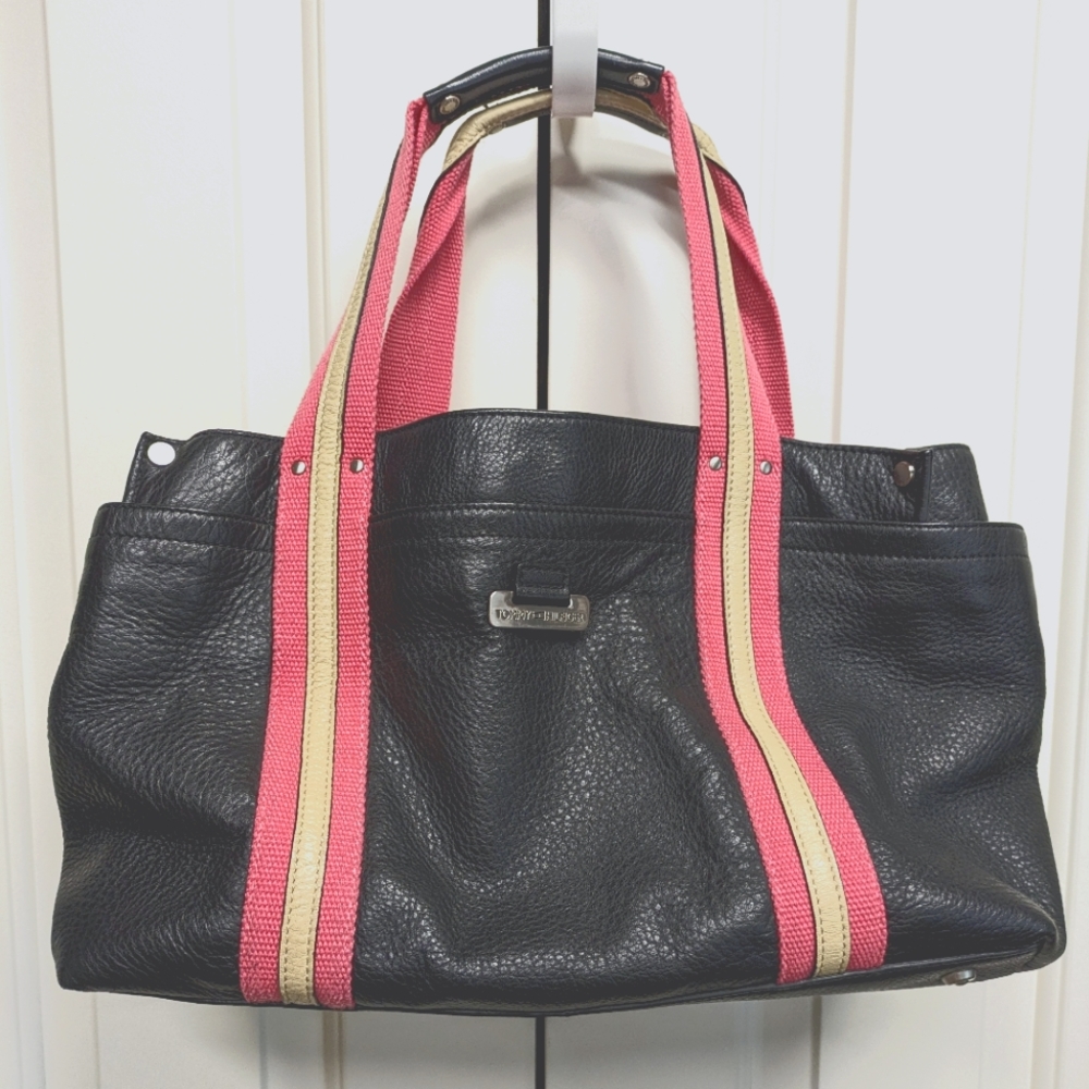 Navy/Pink Vintage Tommy Hilfiger 90s Style Handbag